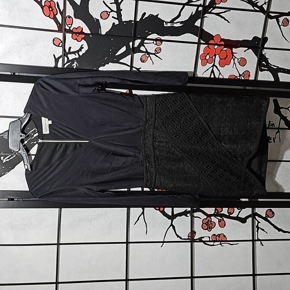 Blessed are the Meek Long‎ Sleeve Black Dress Size 2 - Picture 1 of 9